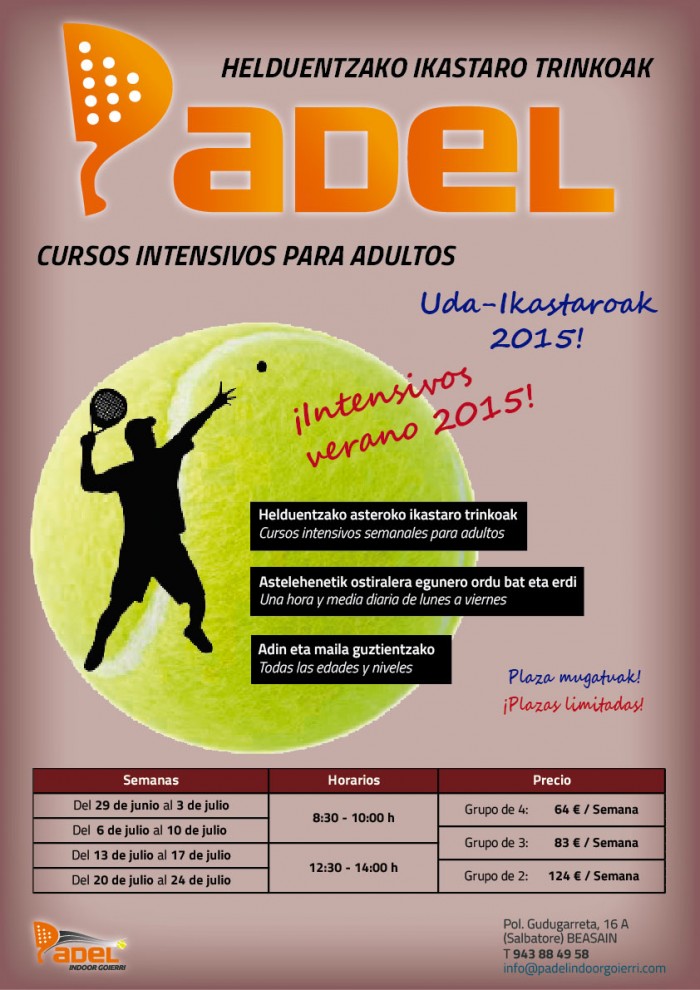 Intensivos Verano Adultos 2015