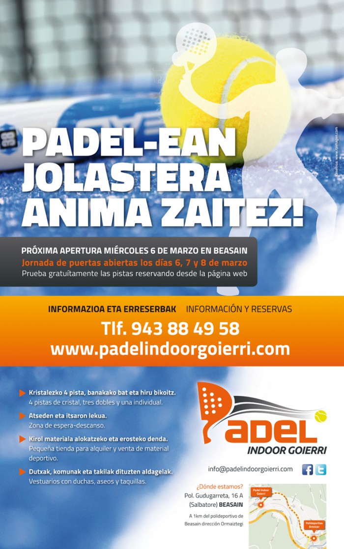 Próxima apertura y jornada de puertas abiertas 6, 7 y 8 de Marzo